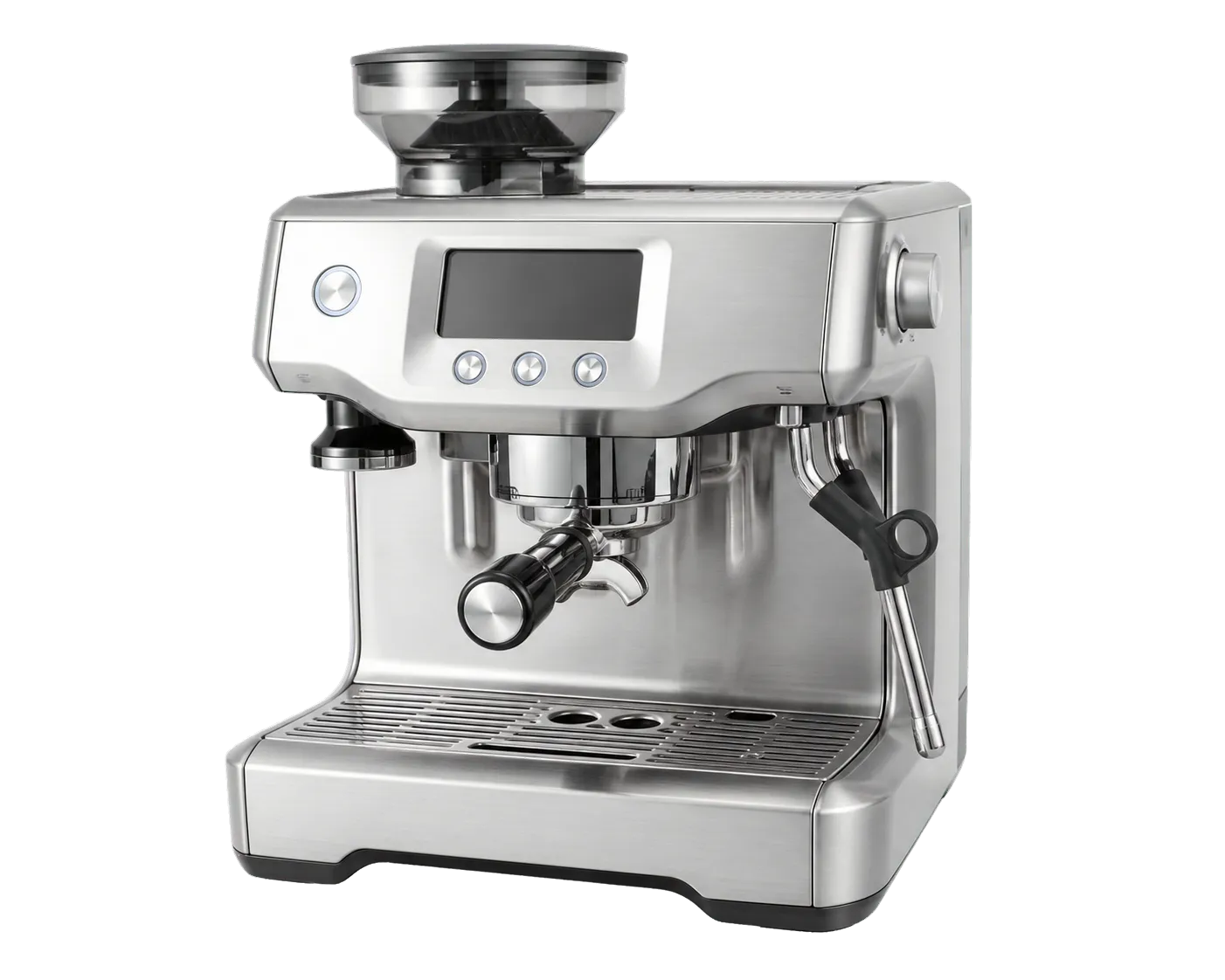 Breville Oracle style high-end home espresso machine cutout