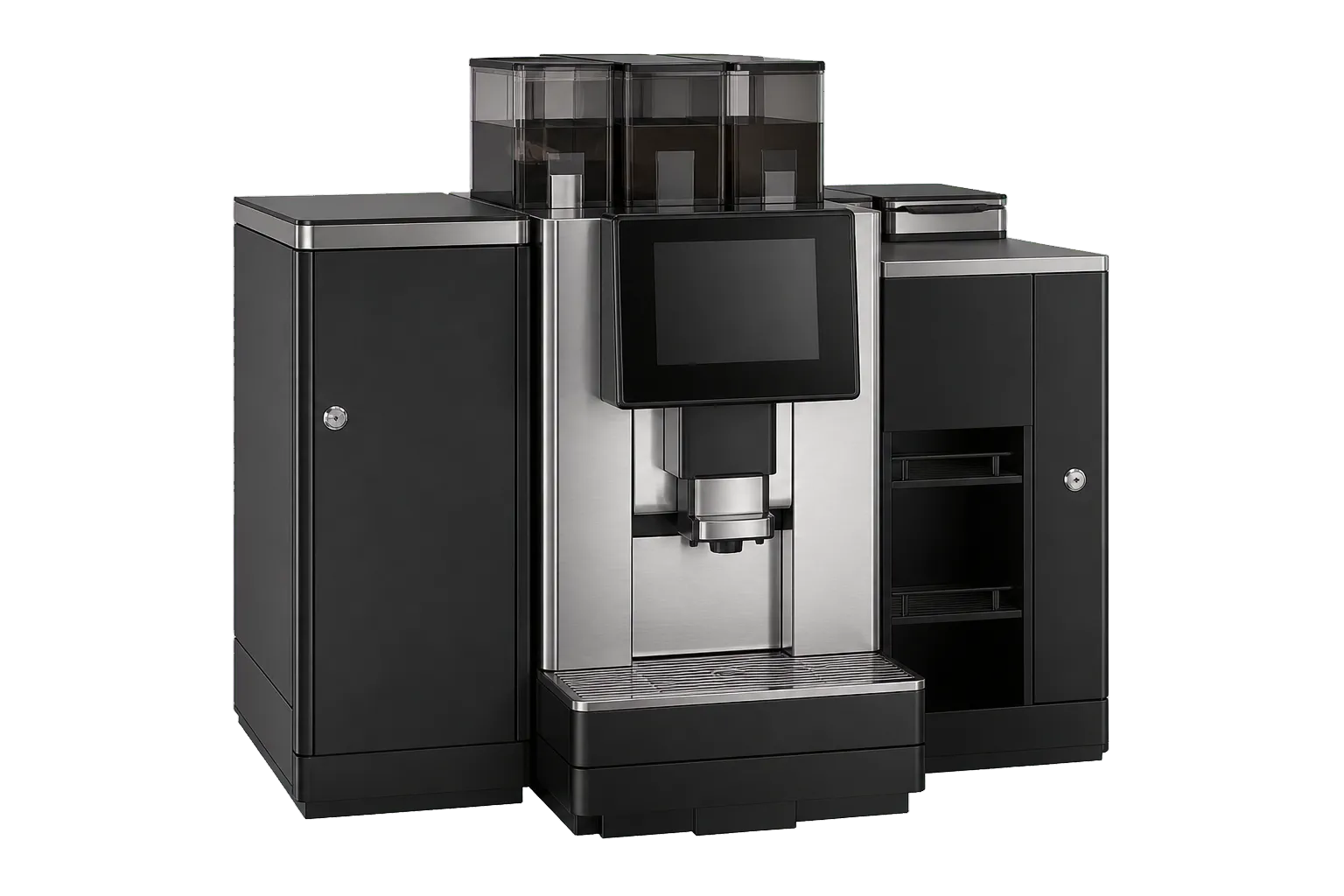 Franke Evolution 1 Step commercial automatic coffee machine style cutout