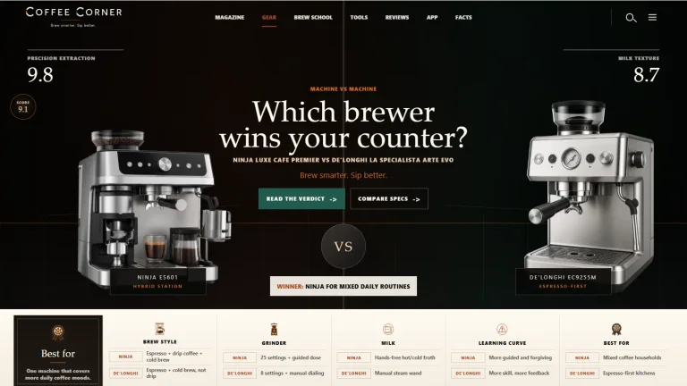 Ninja Luxe Cafe Premier vs De'Longhi La Specialista Arte Evo