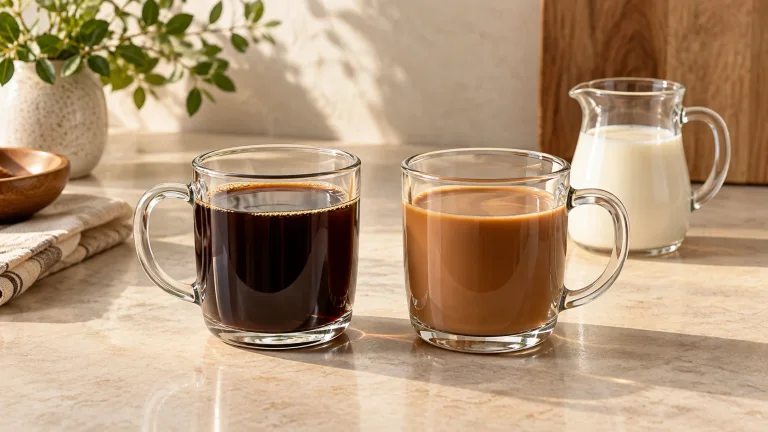 Black Coffee vs Coffee With Milk: What Changes?