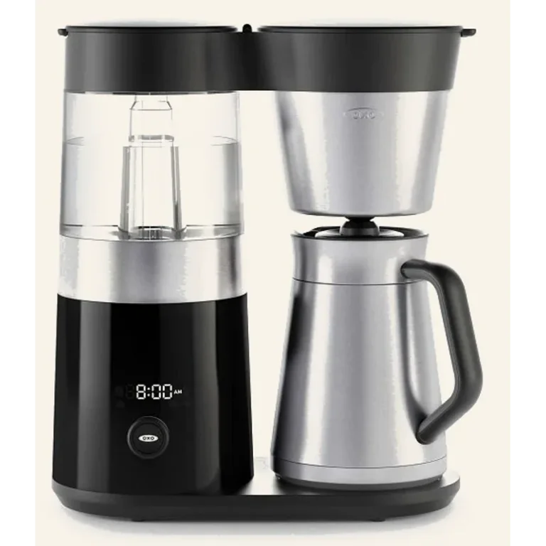 OXO Brew 9-Cup Coffee Maker with feature hotspots