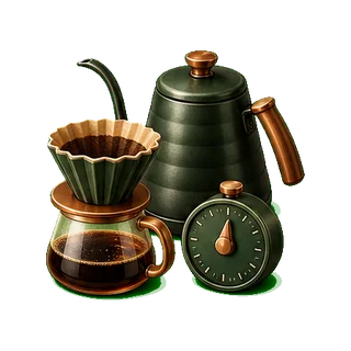 Moka Pot brewing method icon