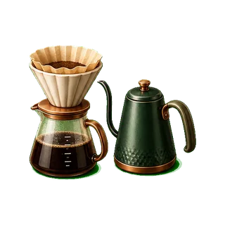 French Press brewing method icon