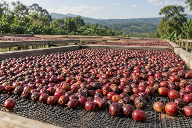 Dry Method coffee cherries