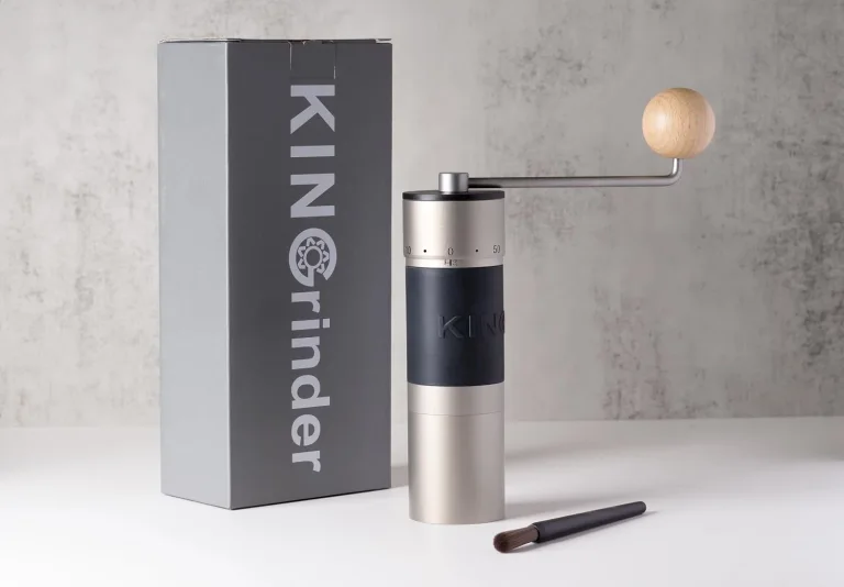 KINGrinder K6 — Straight handle / Champagne Silver
