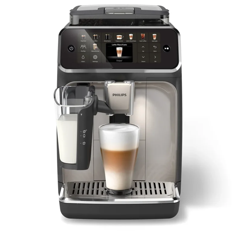 Philips 5500 LatteGo EP5544/94 in Grey Chrome with LatteGo milk container