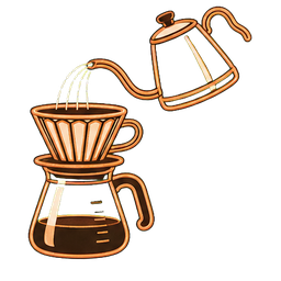 Pour-over buying path icon
