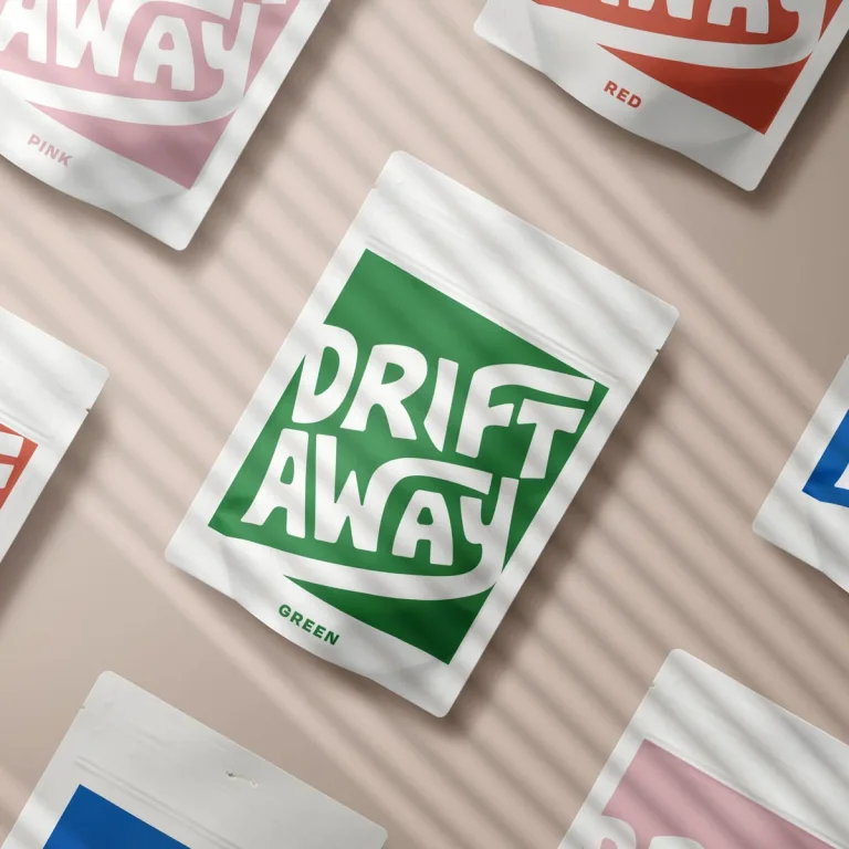 Driftaway Explorer sample coffee bags in different tasting-profile colors