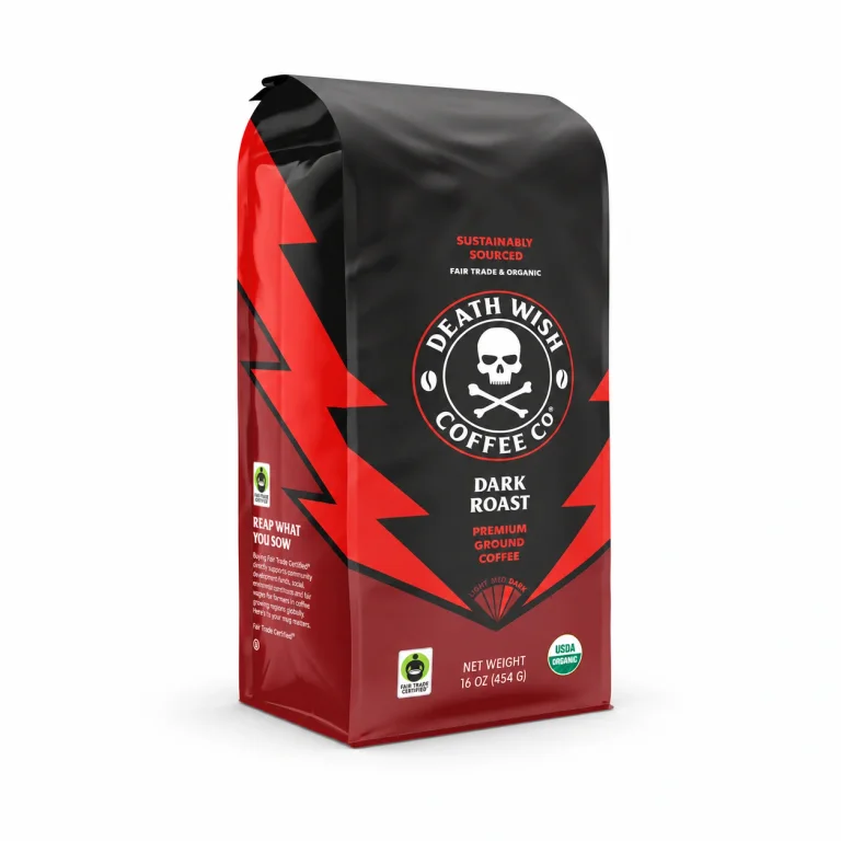 Death Wish Dark Roast 16 oz ground packaging
