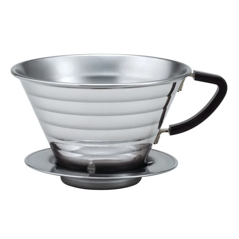 Kalita Wave 185 Stainless Steel Dripper — Wave 185 stainless steel; SKU KW185SS